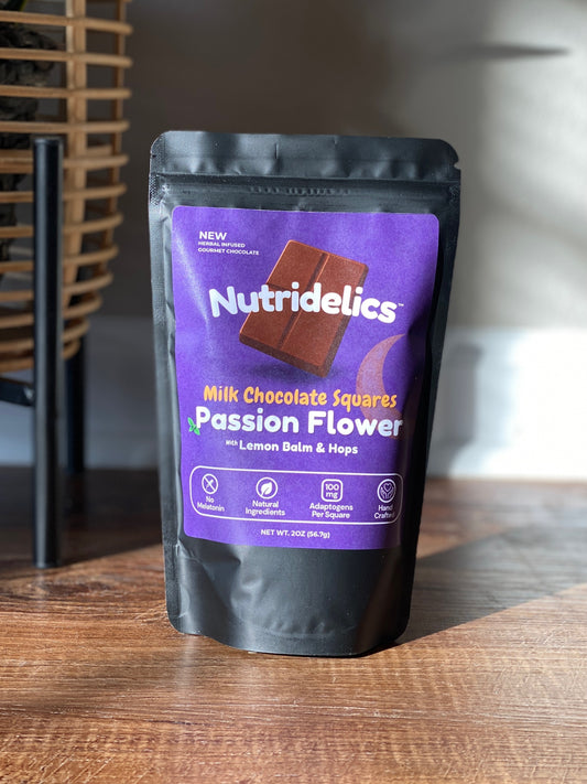 Milk Chocolate Squares - Passion Flower, Lemon Balm & Hops