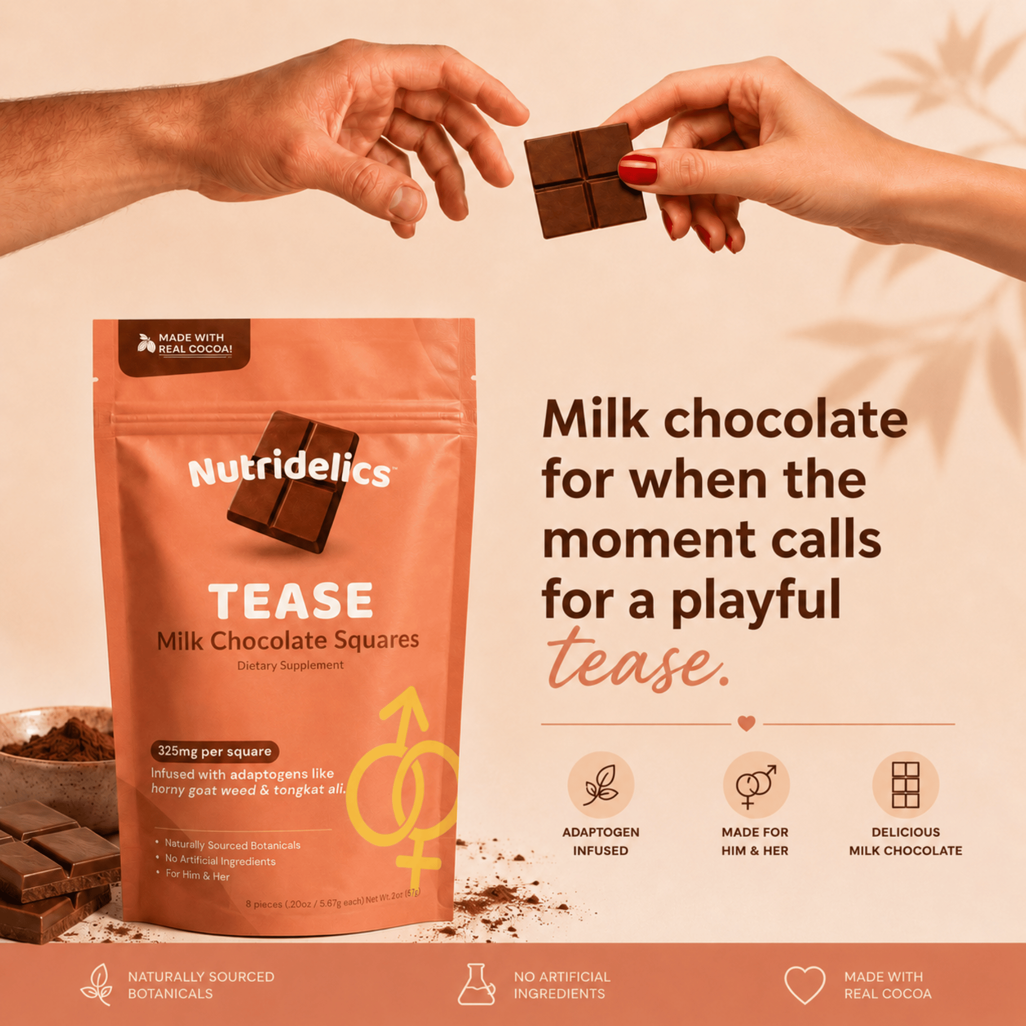 Tease Milk Chocolate Squares